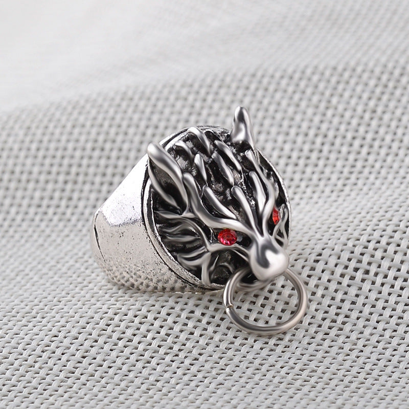 Wolf Head Ring Animal Inspired Fashion Statement Jewelry Alloy Ring for Men and Women Unique Design Fresh Look