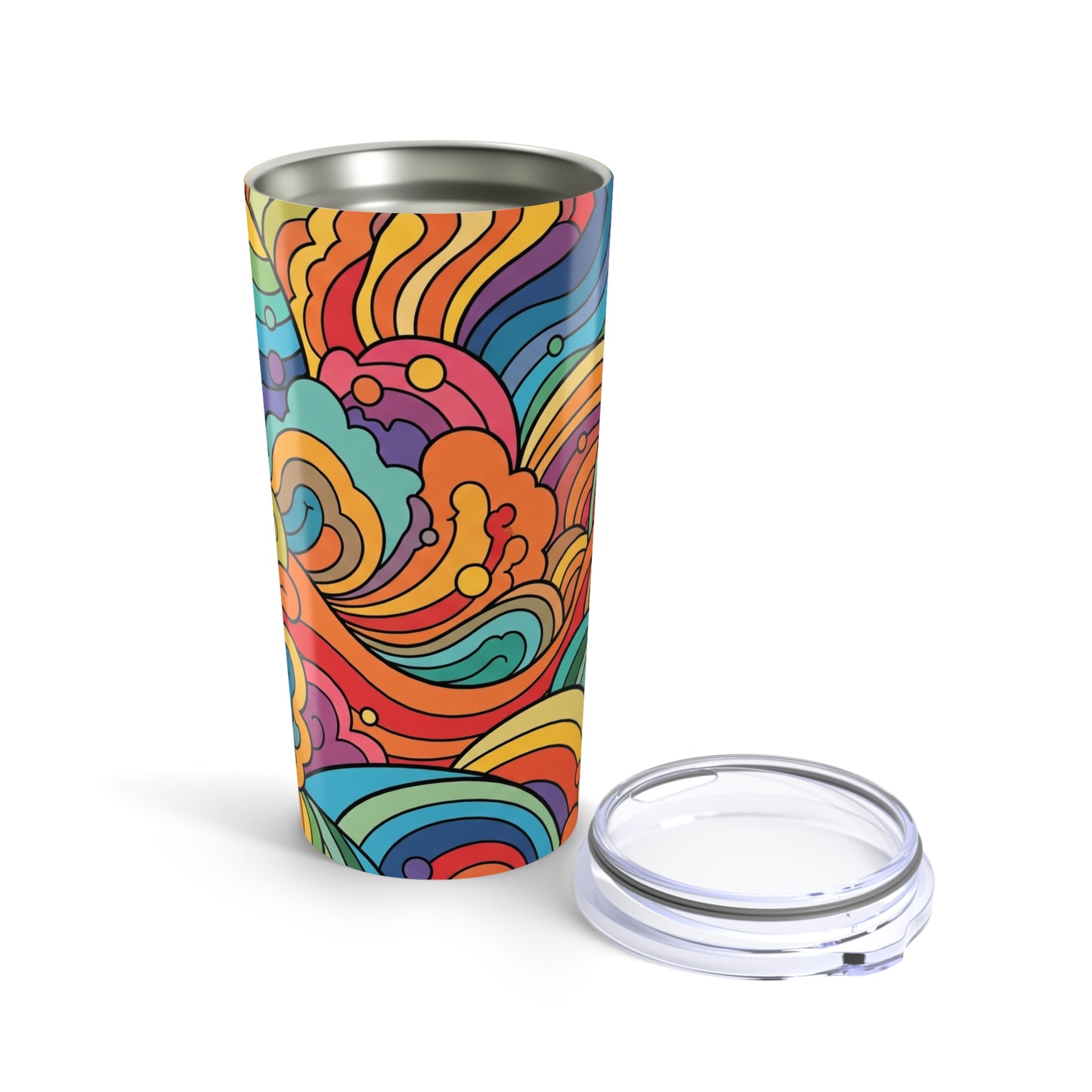 20oz Double Wall Vacuum Insulated Tumbler With Lid For Hot Or Cold Beverages Spill Resistant Stainless Steel Cup