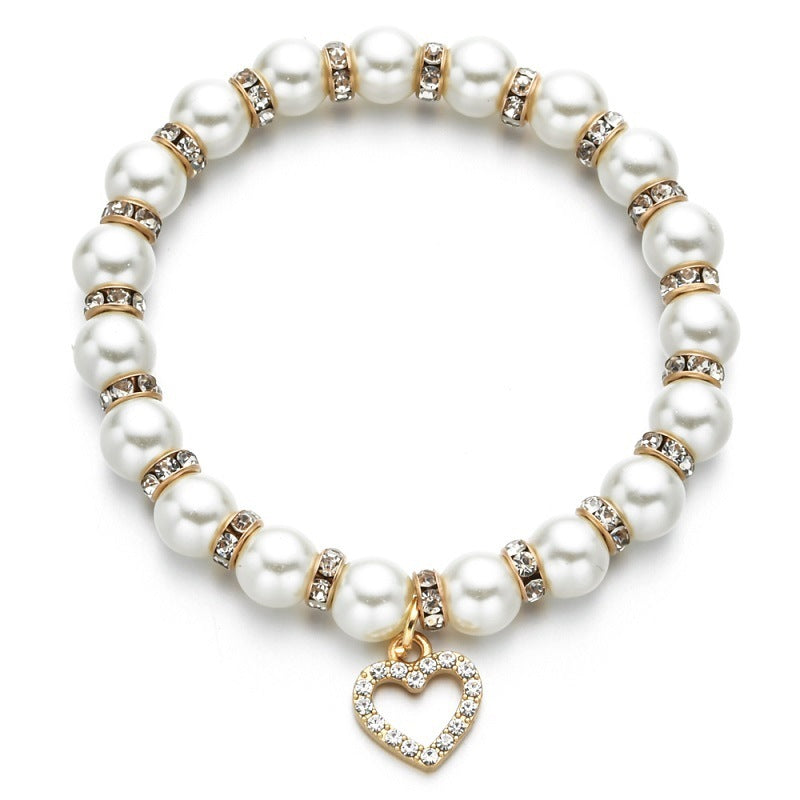 Handmade Natural Freshwater Pearl Bracelet With Branches Palms Trees Rudders Hearts Owls Charms Design For Daily Wear