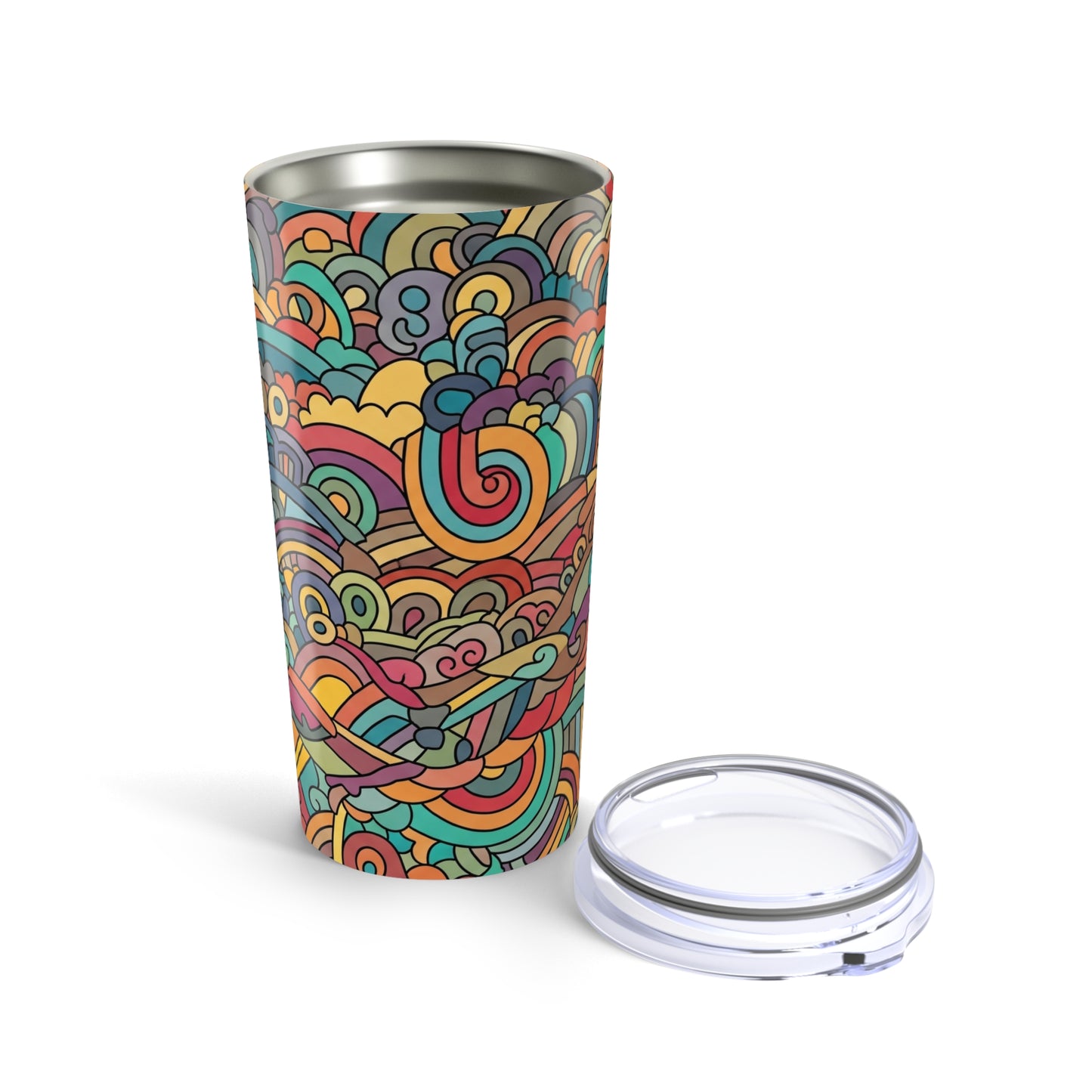 20 Oz Stainless Steel Tumbler Double Wall Vacuum Insulated Leak Proof Travel Mug With Lid For Hot Drinks