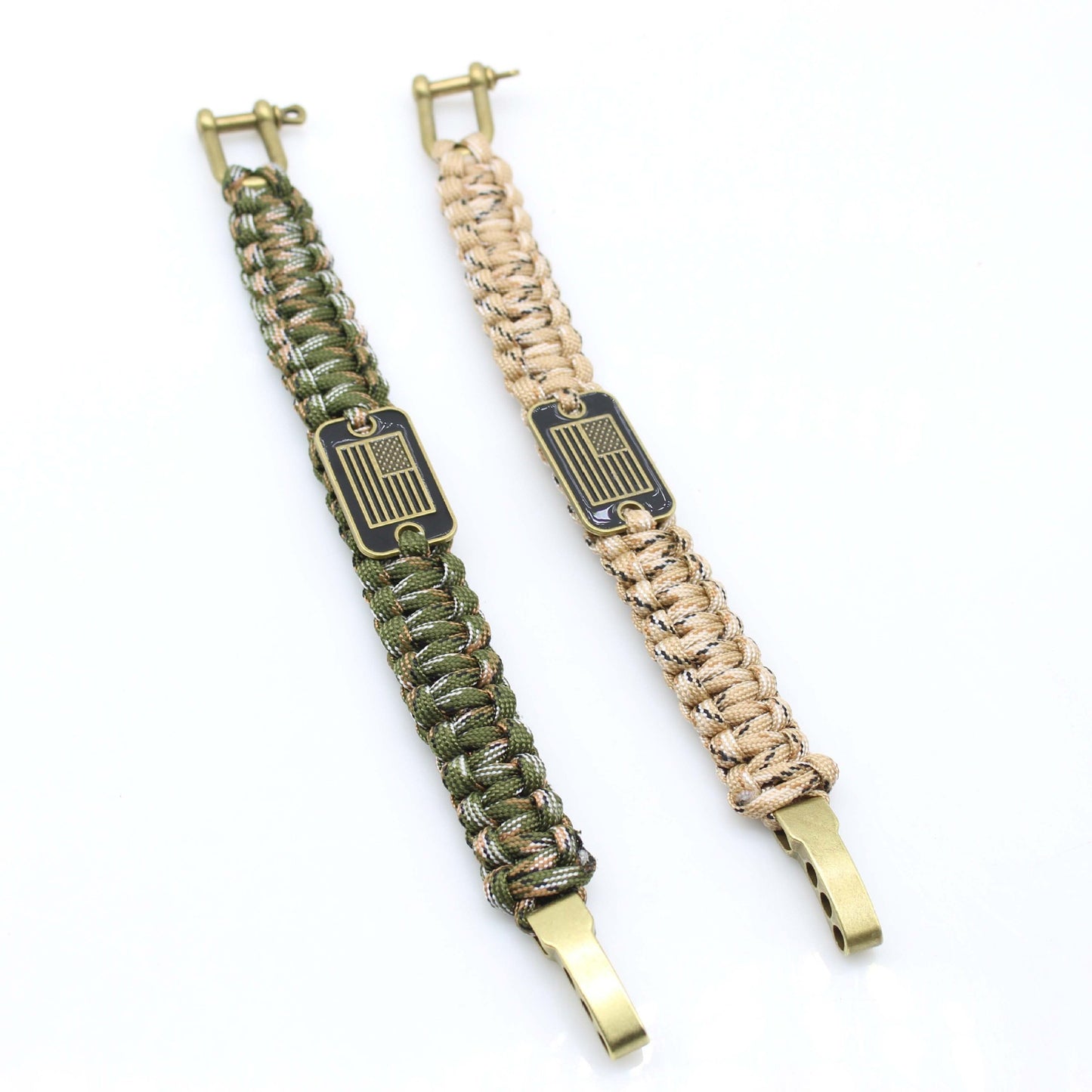 Unisex Braided Bracelet Adjustable Hand Woven Geometry Flag