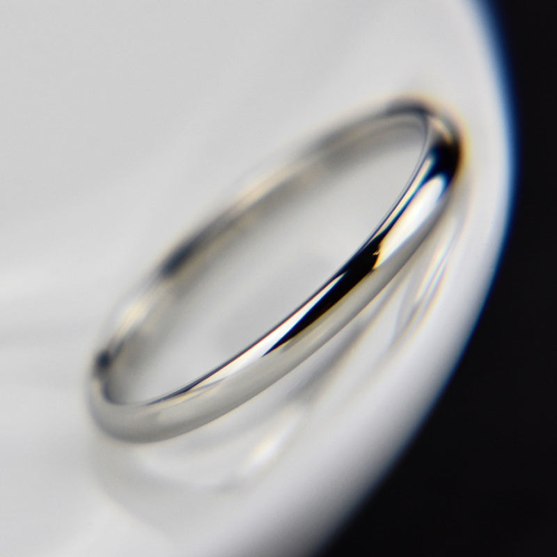 Couple Rings Titanium Steel Simple Smooth Geometric Wedding Bands Electroplated Anniversary Gifts Couples Love