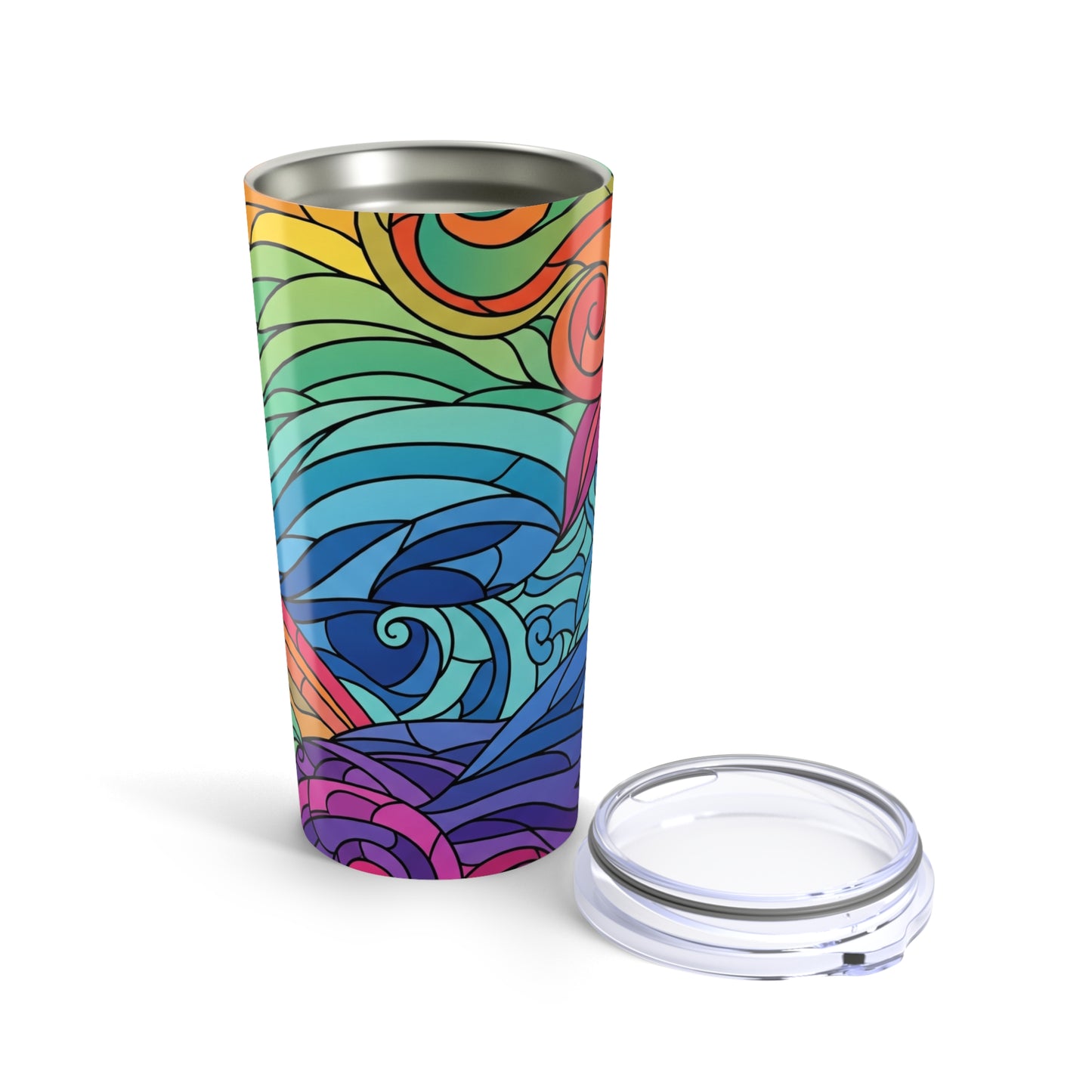 20 Ounce Vacuum Insulated Steel Travel Mug With Double Wall Spill Resistant BPA Free Design For Hot And Cold