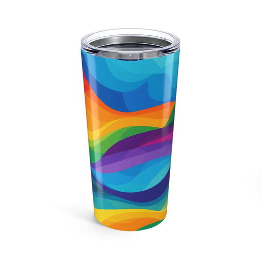 20oz Stainless Steel Tumbler With Printed Design Double Wall Vacuum Insulated Leak Proof BPA Free Hot And Cold