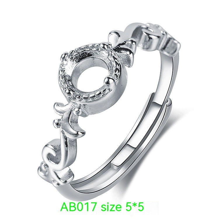 Womens Adjustable Heart Ring With Open Design And Silver Plated Frame For Elegant Wear For Everyday Wear Gifts Now