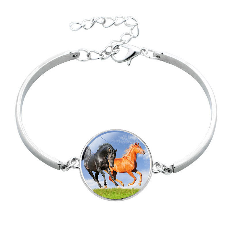 Unisex Horse Bracelet Electroplated Alloy Zodiac Design Jewelry Gift For Promotions Versatile Gift Accessory UK