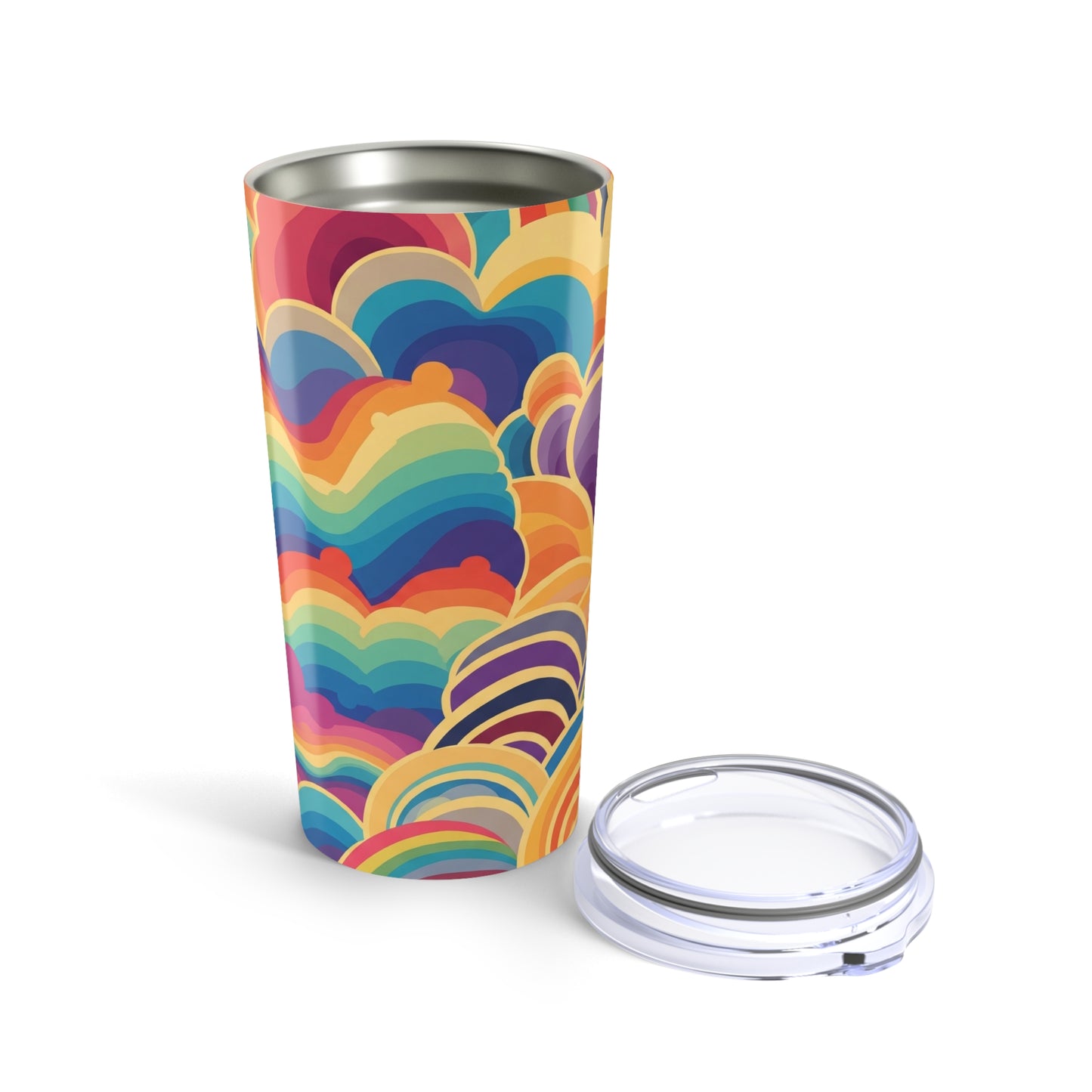 20Oz Stainless Steel Printed Tumbler With Double Wall Vacuum Insulation For Hot Or Cold Beverages Travel Mug