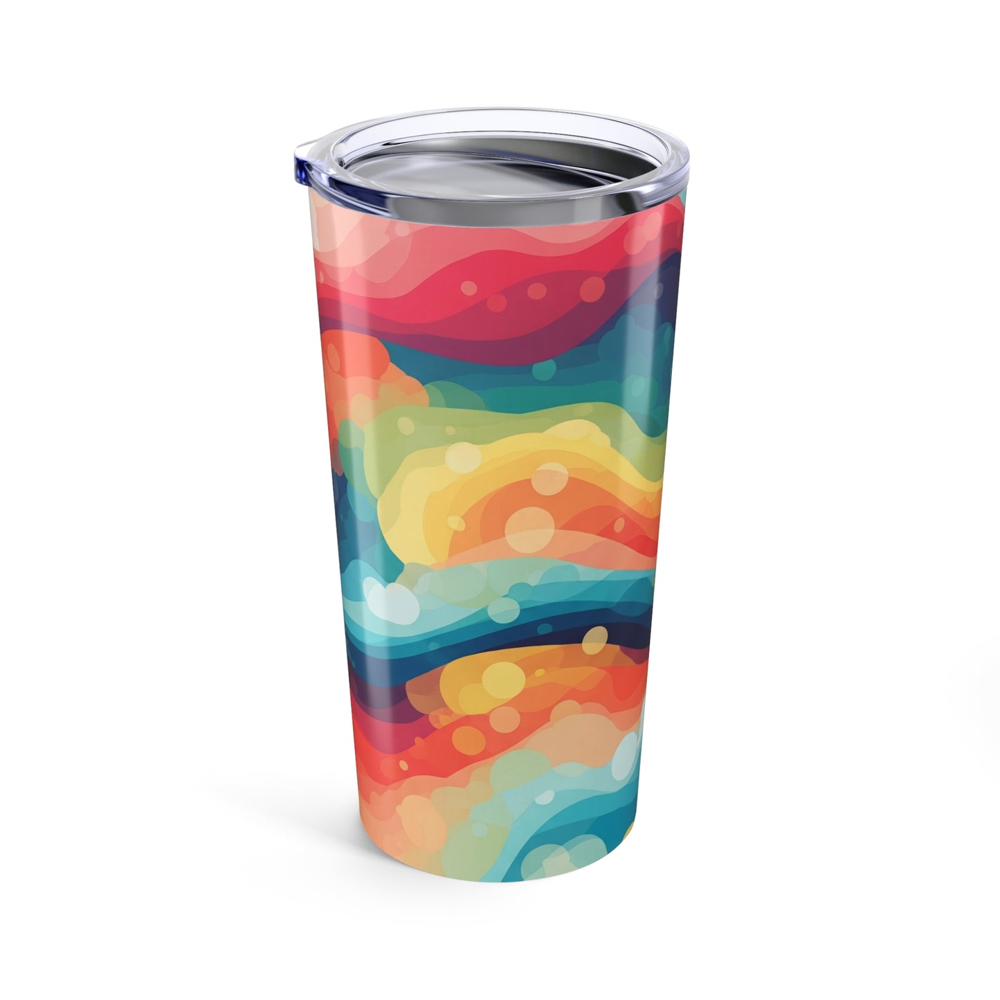 20oz Stainless Steel Tumbler With Double Wall Vacuum Insulation Spill Resistant BPA Free Printed Mug Hot Cold