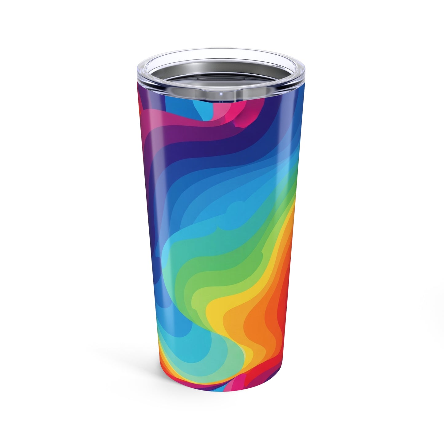 20 Oz Stainless Steel Tumbler With Double Wall Vacuum Insulation Leak Proof Printed Design For Hot And Cold