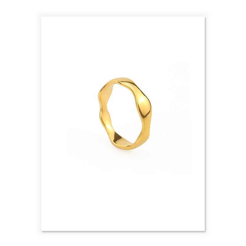 Brass Ring Geometric Minimalist Ring For Women Fashion Jewelry Gift For Her Modern Style Wear Statement Accessory