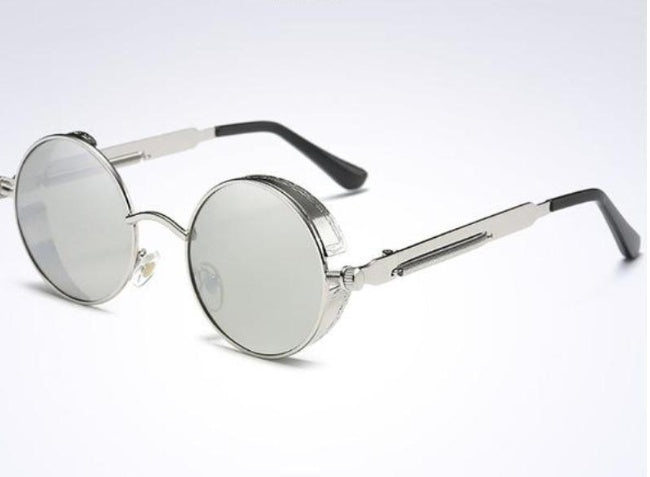 Round Sunglasses With Metal Frame UV Protection For Round Long Square And Oval Faces Classic Simple Style Chic