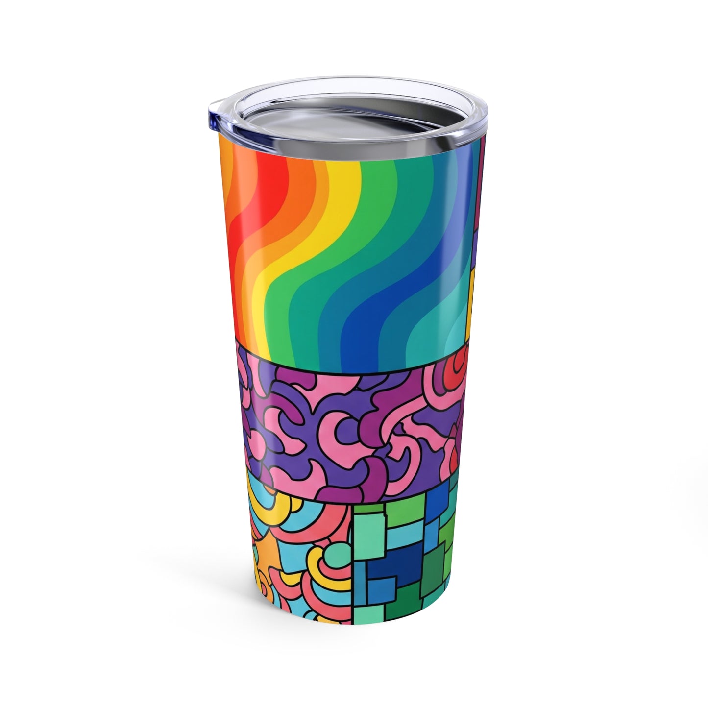 20oz Stainless Steel Tumbler Double Wall Vacuum Insulation Keeps Drinks Hot Or Cold Leak Proof Travel Mug Design