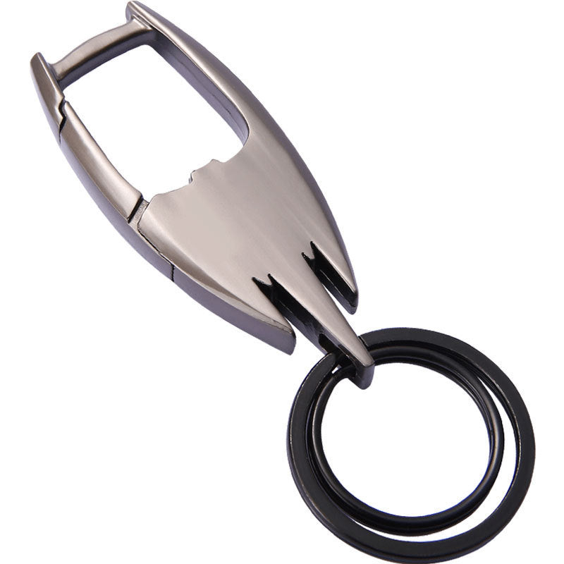 Unisex Stainless Steel Doll Keychain Black Gold Silver Finishes Durable Metal Key Ring Gift For Advertising Promo