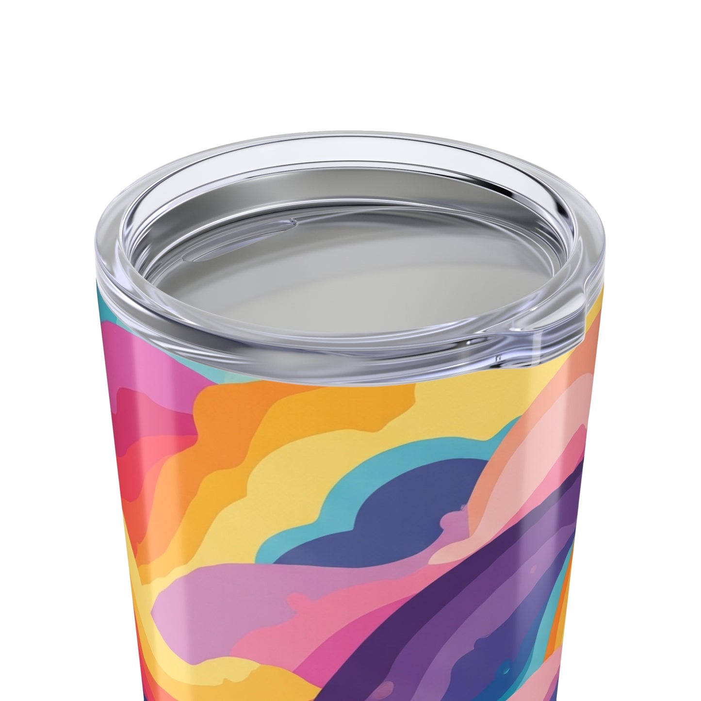 20oz Stainless Steel Tumbler With Printed Design Vacuum Insulated Spill Resistant BPA Free For Hot And Cold Drinks