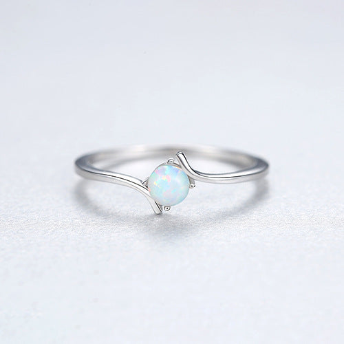 Sterling Silver Ring With Australian Gemstone Inlay