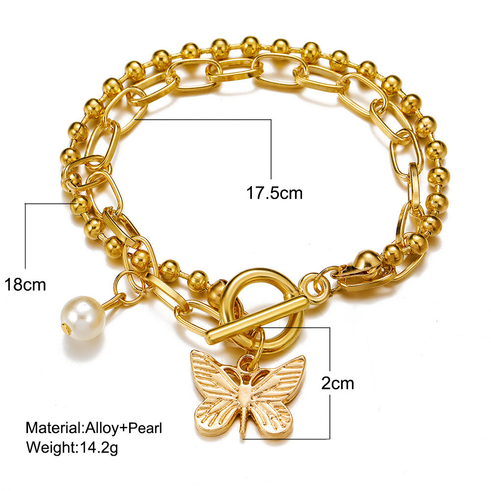 Unisex Snake Chain Bracelet Electroplated Alloy European Style Jewelry Gift Packaged for Gifting Elegant Gift Box