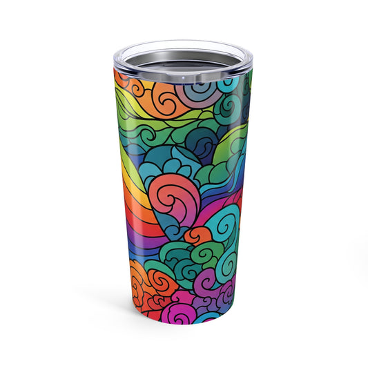 20oz Stainless Steel Tumbler With Double Wall Vacuum Insulation Dishwasher Safe Leak Proof Thermal Printed