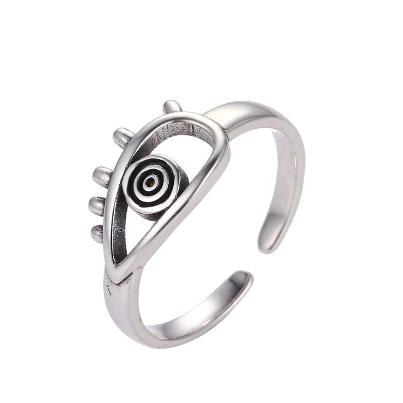 Unisex Sterling Silver Ring 925 Vintage Geometry Design Index Finger Jewelry Exquisite Niche Style Collectible Gift