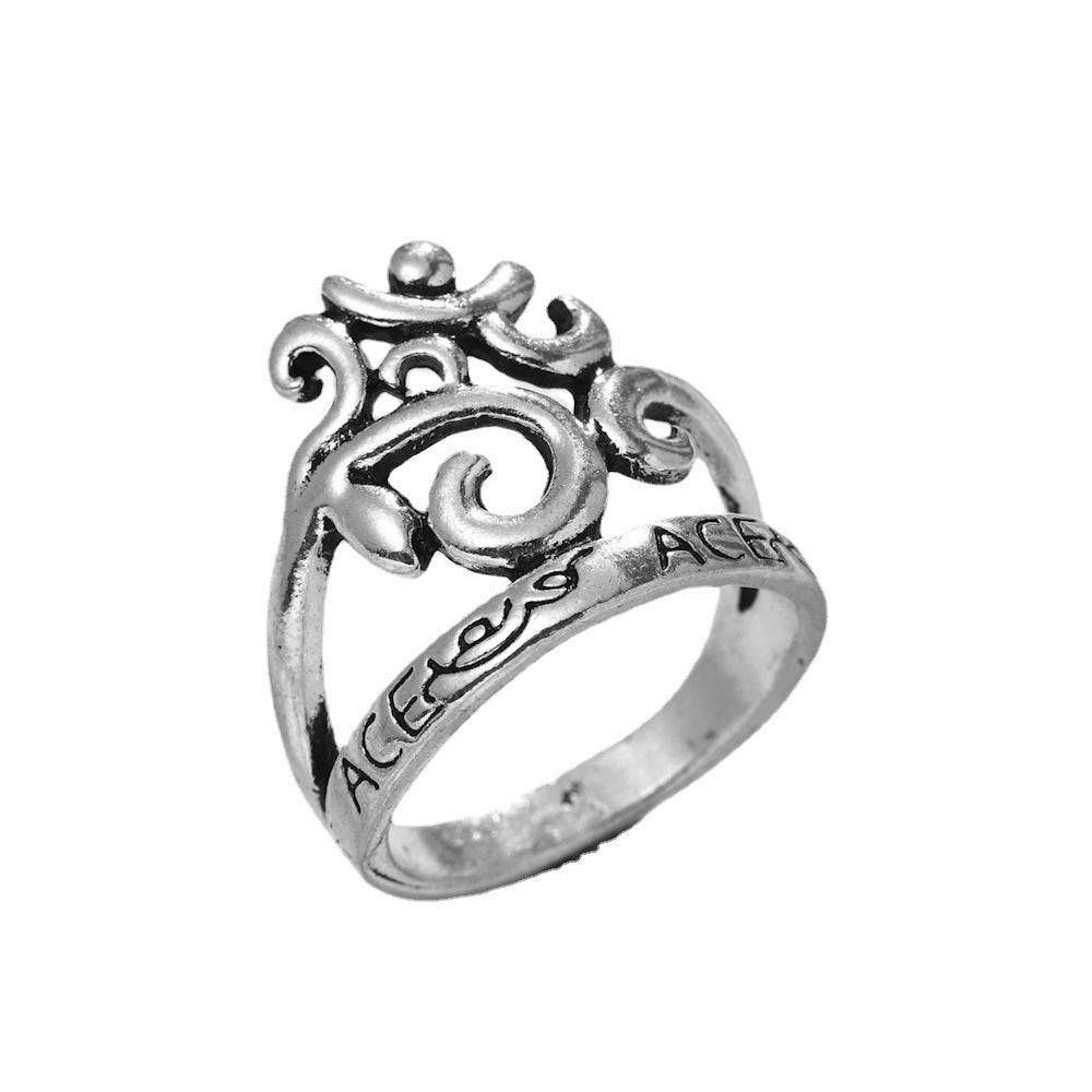 Dragon Tortoise Tail Ring Unique Geometric Alloy Statement Ring for Women and Men Unisex Electroplated New Design