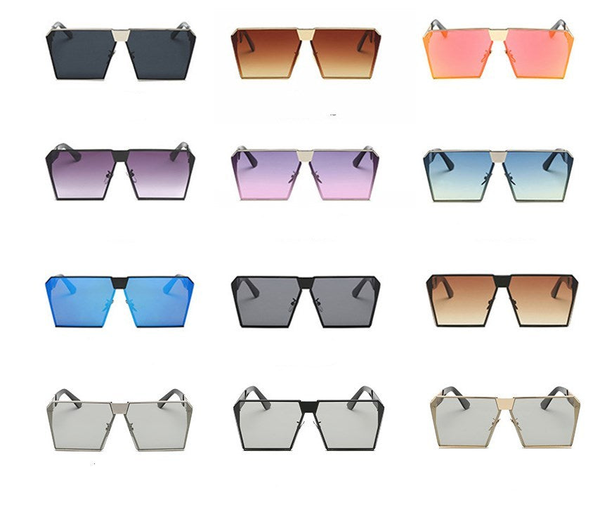 Womens Polarized Square Sunglasses UV400 Protection Trendy Fashion Eyewear Metal and Plastic Frame TAC Lenses Durable