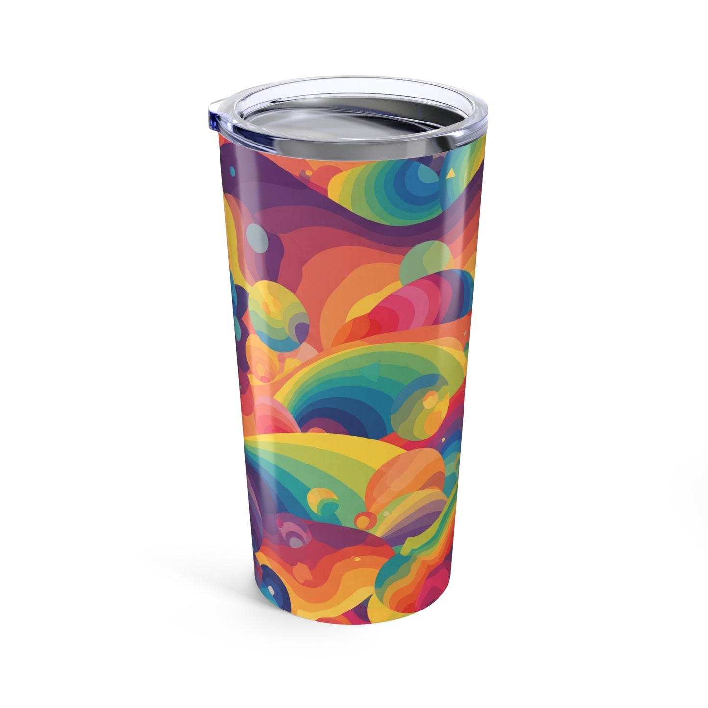 20oz Stainless Steel Tumbler With Double Wall Vacuum Insulation Spill Resistant Printed Design Travel Mug Everyday