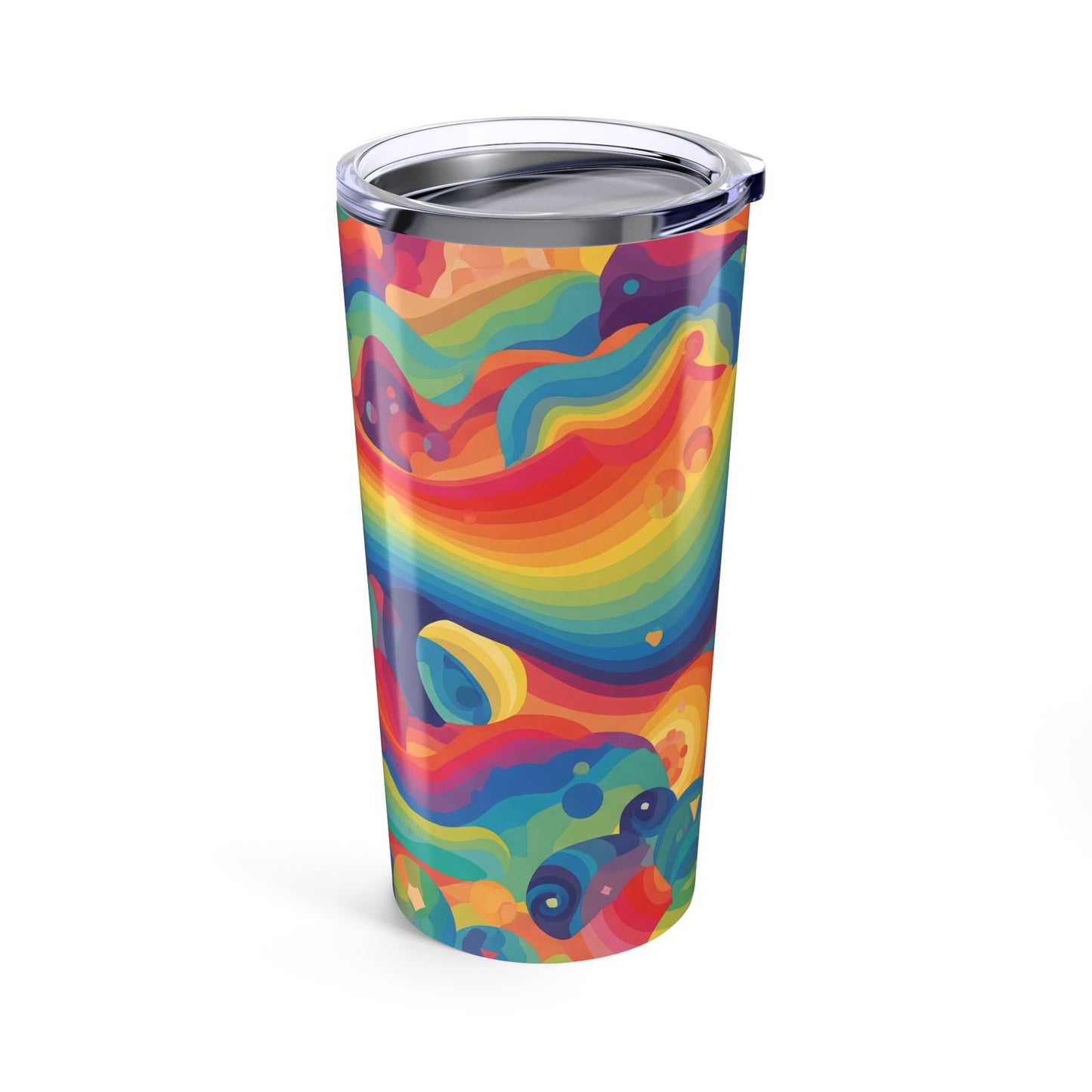 20oz Stainless Steel Tumbler With Double Wall Vacuum Insulation Spill Resistant Printed Design Travel Mug Everyday