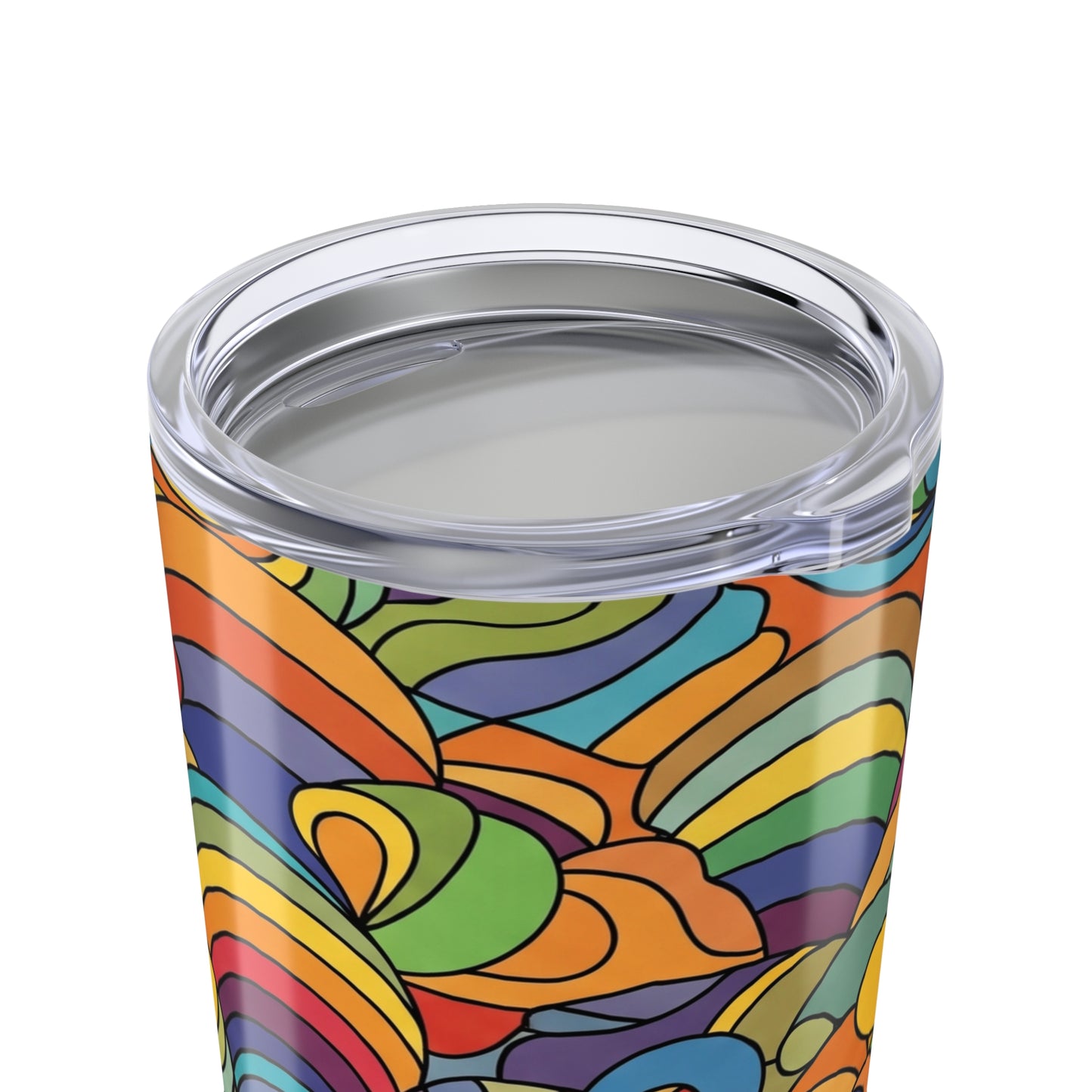 20oz Stainless Steel Printed Tumbler With Double Wall Vacuum Insulation And Spill Resistant Lid For Hot Or Cold