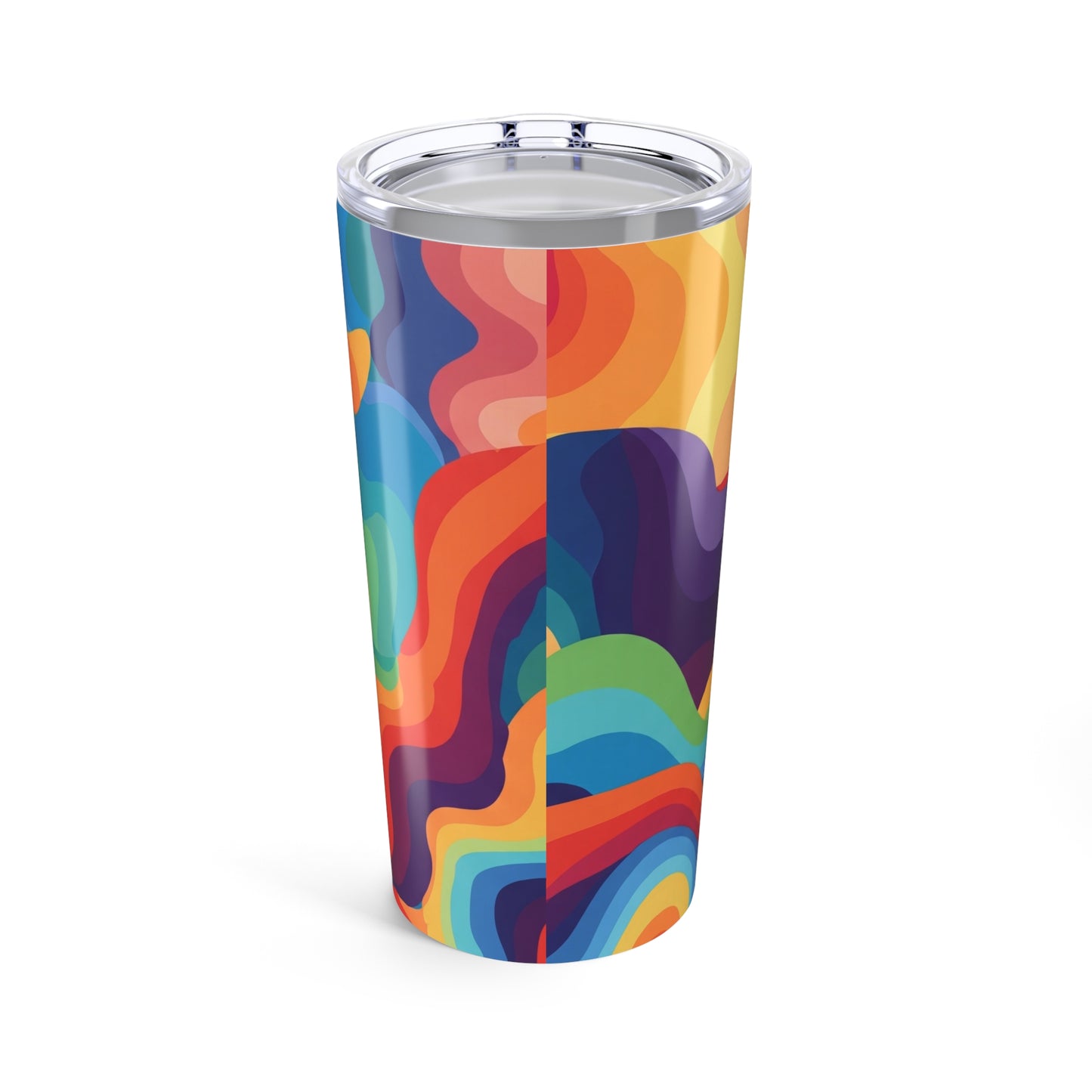 20Oz Stainless Steel Tumbler With Printed Design Double Wall Vacuum Insulated Leak Proof For Hot And Cold Drinks
