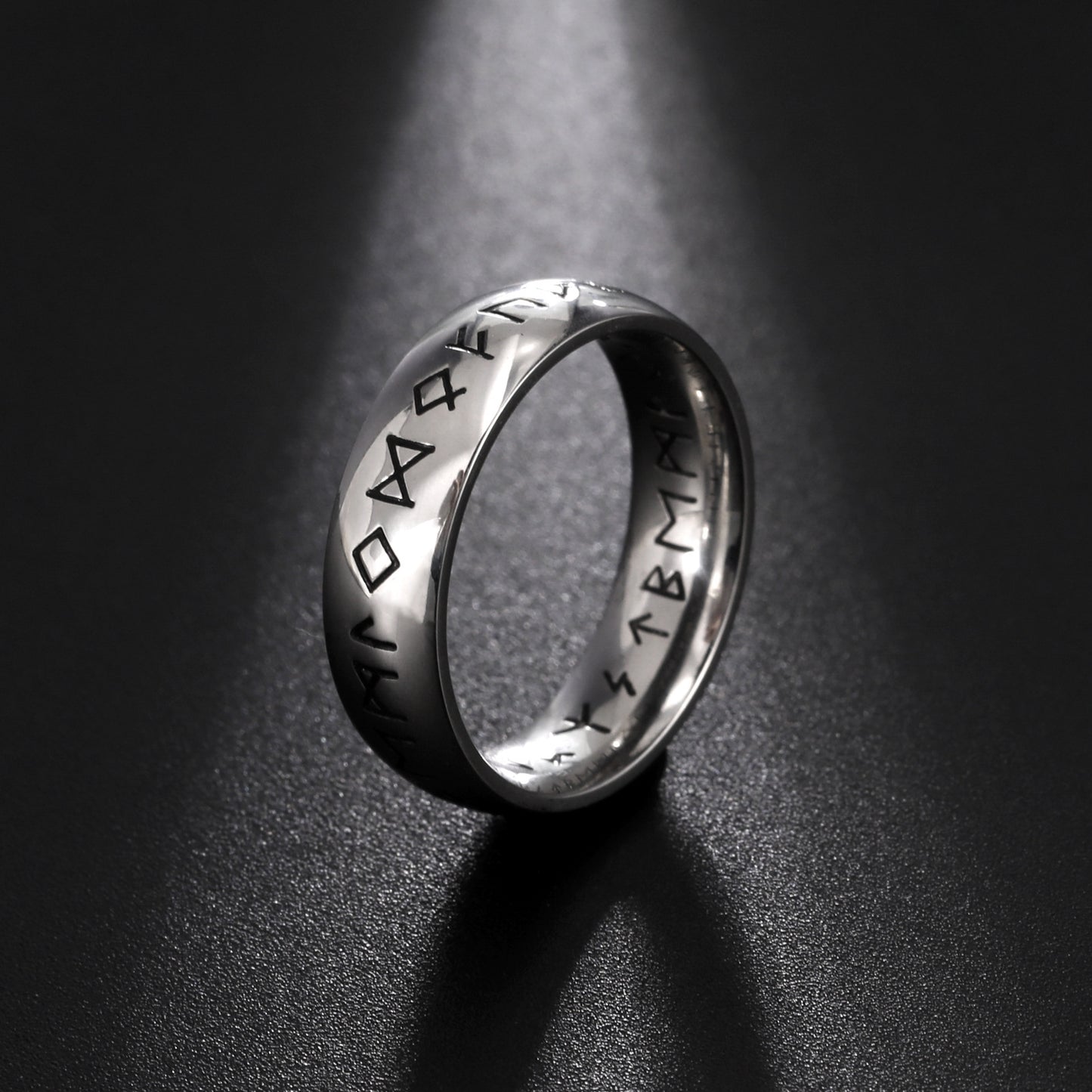 Mens Stainless Steel Ring Durable Character Design Electroplated Finish Versatile Gift Idea For Everyday Look