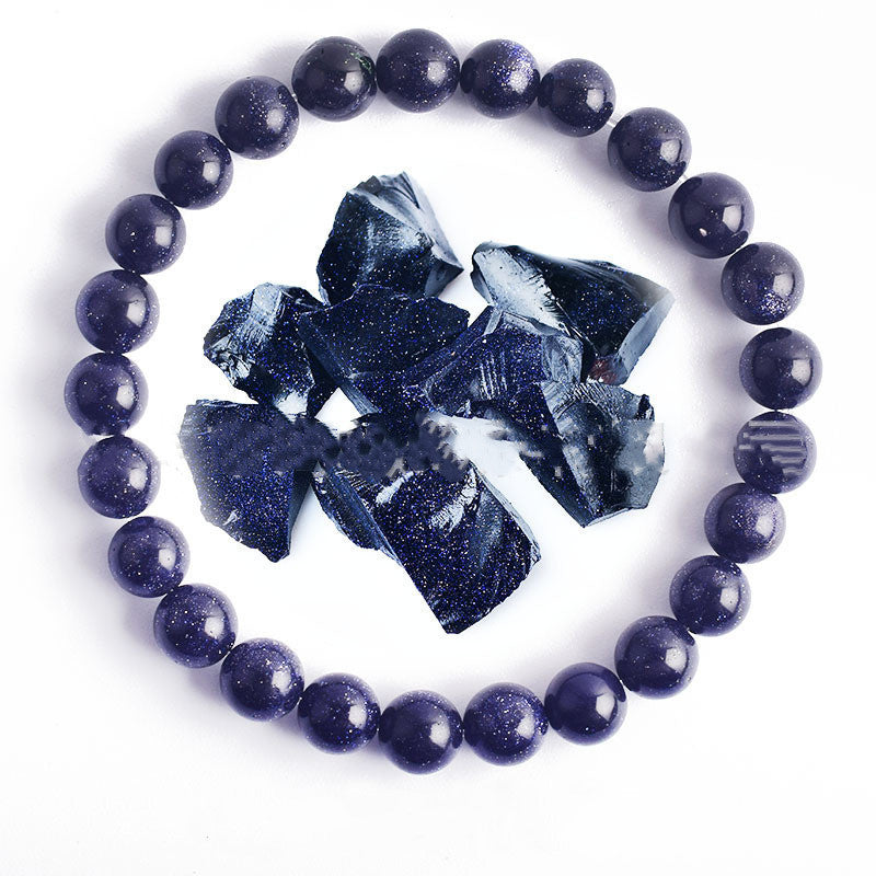 Unisex Bead Bracelet Natural Stone Hand Polished Vintage Geometric Spherical Design for Women and Men Elegance