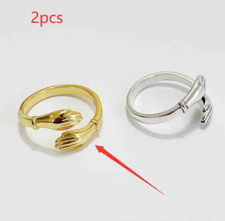 Sterling Silver Finger Ring For Women Geometric Design With Gemstones 925 Silver Plated Finishing Elegant Ring