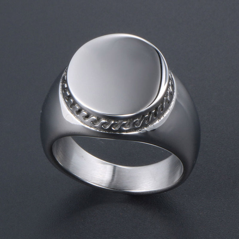 Titanium Steel Ring Wide Band Polished Modern Fashion Jewelry For Men And Women Durable Everyday Accessory Smooth Fit