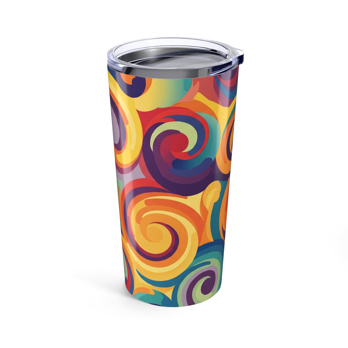 20oz Stainless Steel Travel Mug With Double Wall Vacuum Insulation Spill Resistant Thermal Hot Cold Printed Design