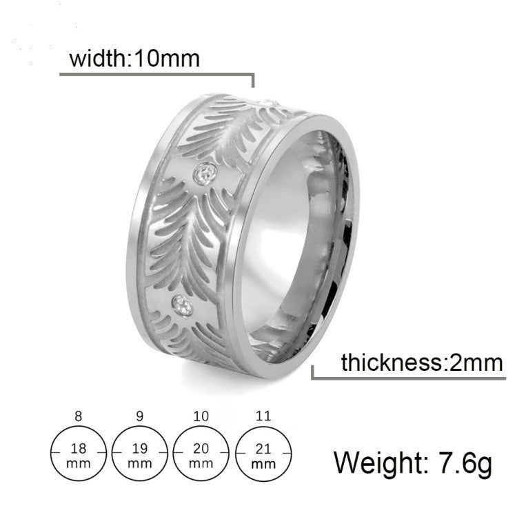 Spacer Square Celtic Knot Ring Unisex Fashion Titanium Steel Electroplated Finish Blackened Steel GoldFinishes
