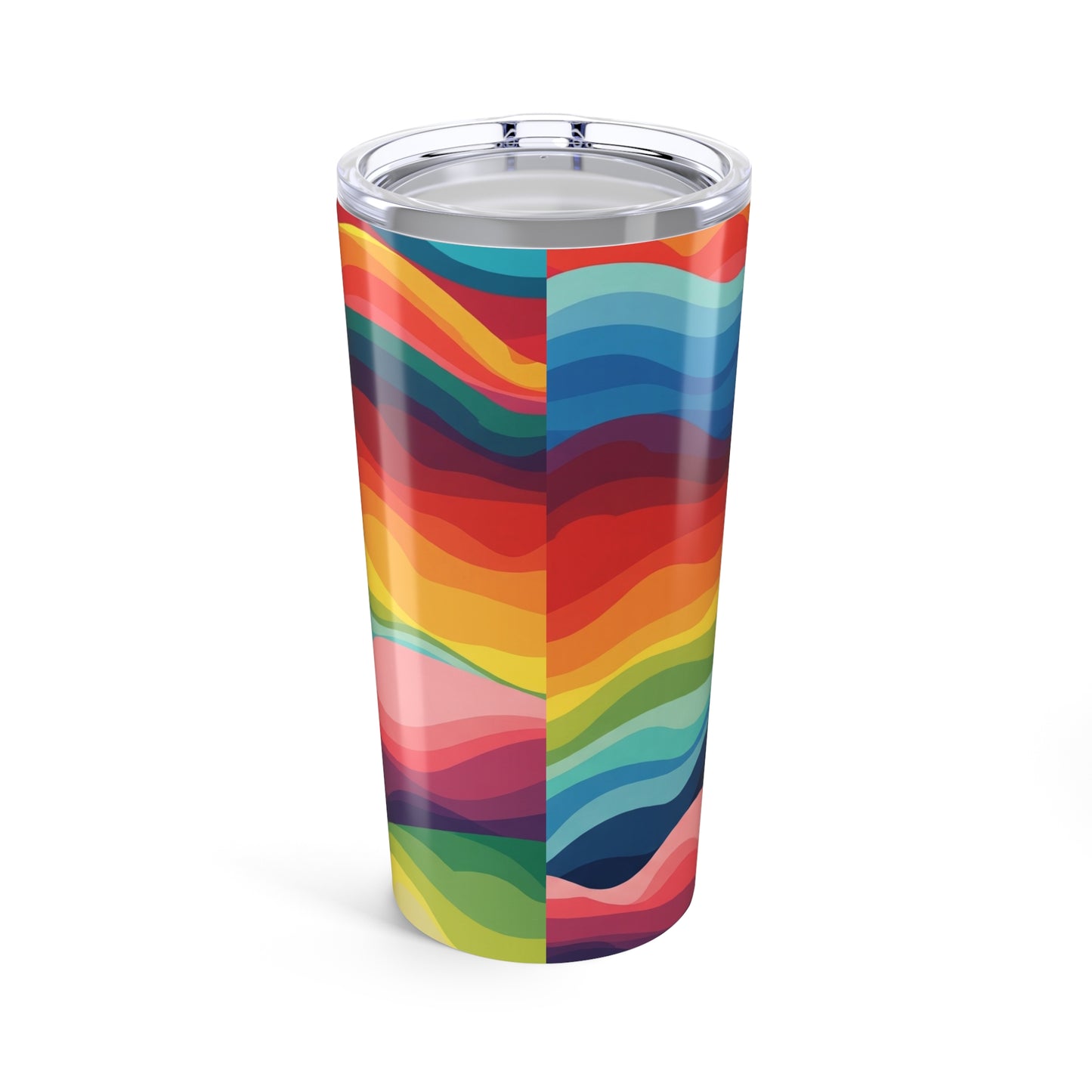 20oz Stainless Steel Tumbler With Printed Design Double Wall Vacuum Insulated Leak Proof Mug For Hot Or Cold