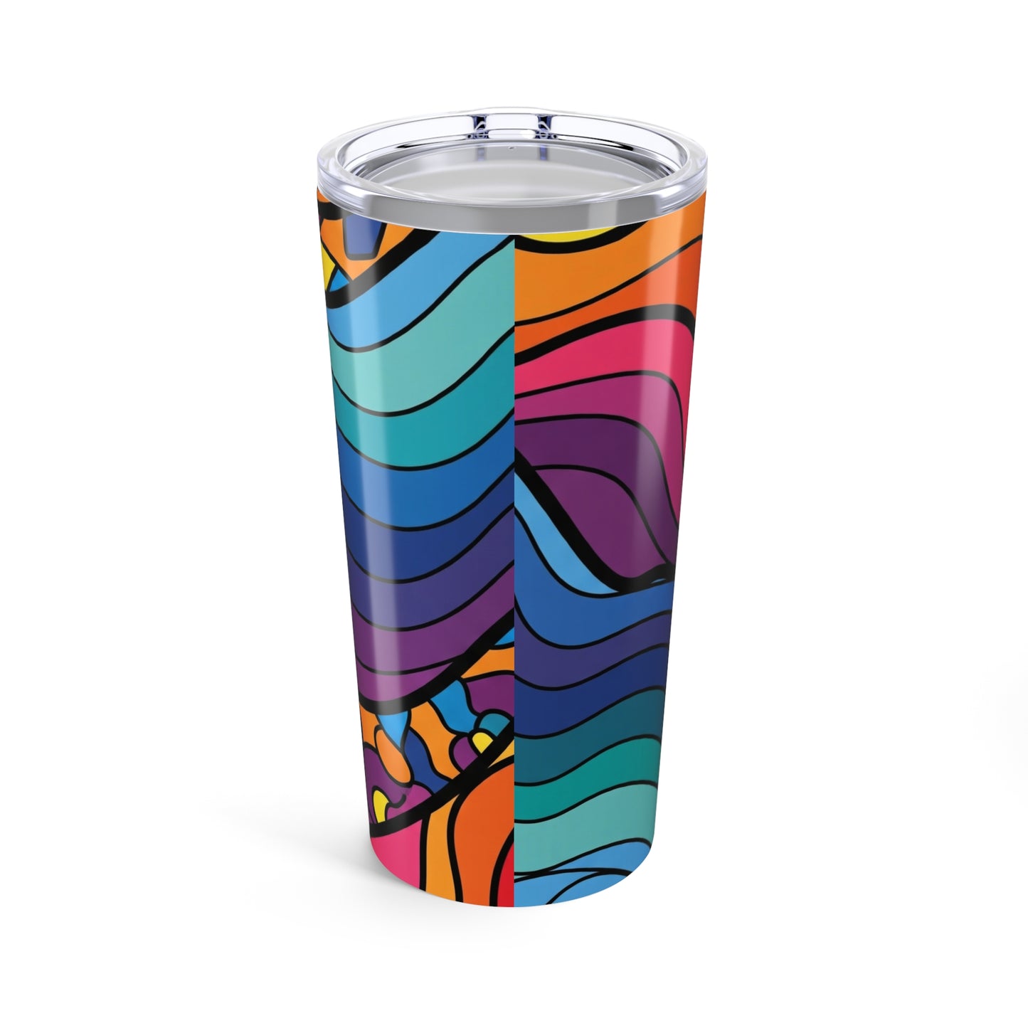 20oz Stainless Steel Tumbler With Double Wall Vacuum Insulation Leak Proof Printed Travel Mug For Hot And Cold