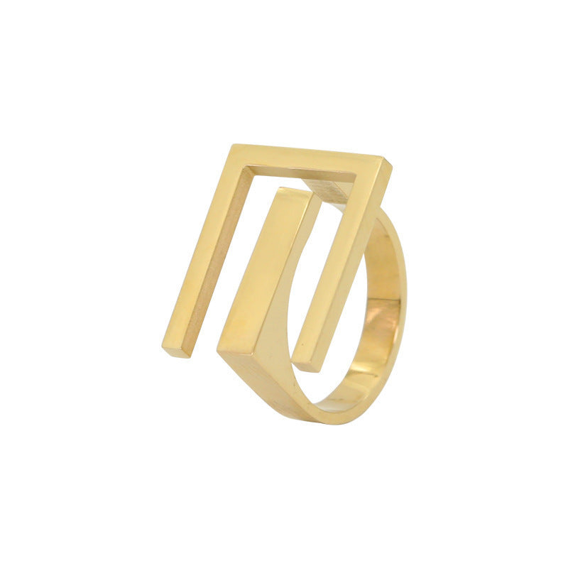 Titanium Steel Ring Minimalist Design Electroplated Fashion Jewelry For Women And Men Durable Everyday Wearable