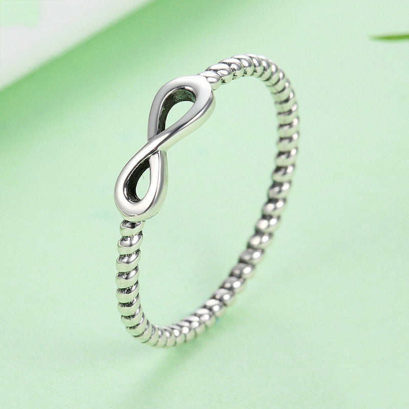 Ladies Bow Ring 925 Silver Bow Design Fashion Ring Jewelry Gift for Women and Girls Face Length 1CM 925 Silver