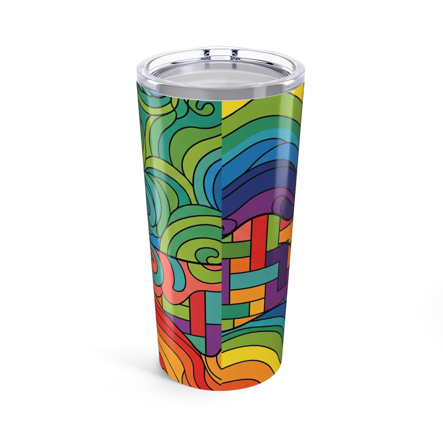 20oz Stainless Steel Tumbler With Double Wall Vacuum Insulation Spill Resistant Keeps Hot Or Cold Drinks