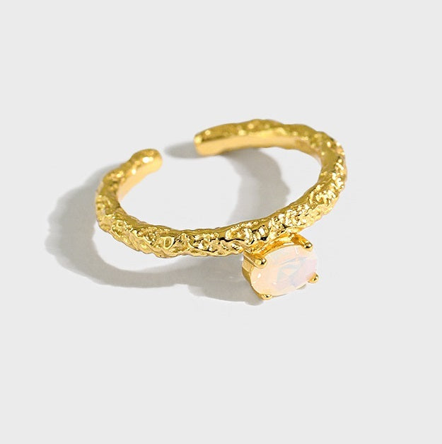 Sterling Silver Adjustable Geometric Ring 925 Electroplated For Women Elegant Anniversary Jewelry Gift For Her