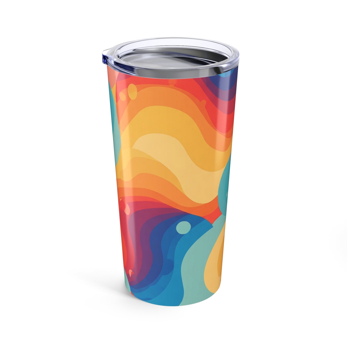 20oz Stainless Steel Printed Travel Mug Double Wall Vacuum Insulated Spill Resistant Hot Cold Beverage Dishwasher