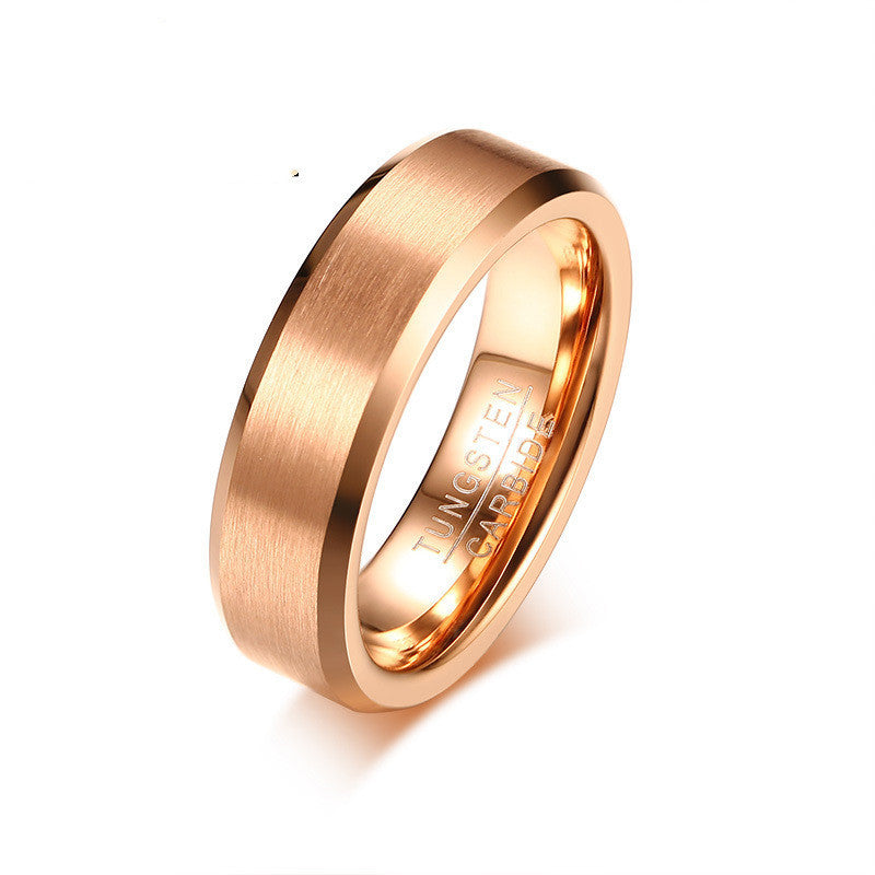 Tungsten Steel Ring Brushed Finish Band Ring For Men And Women Wedding Engagement Jewelry Timeless Craft Items