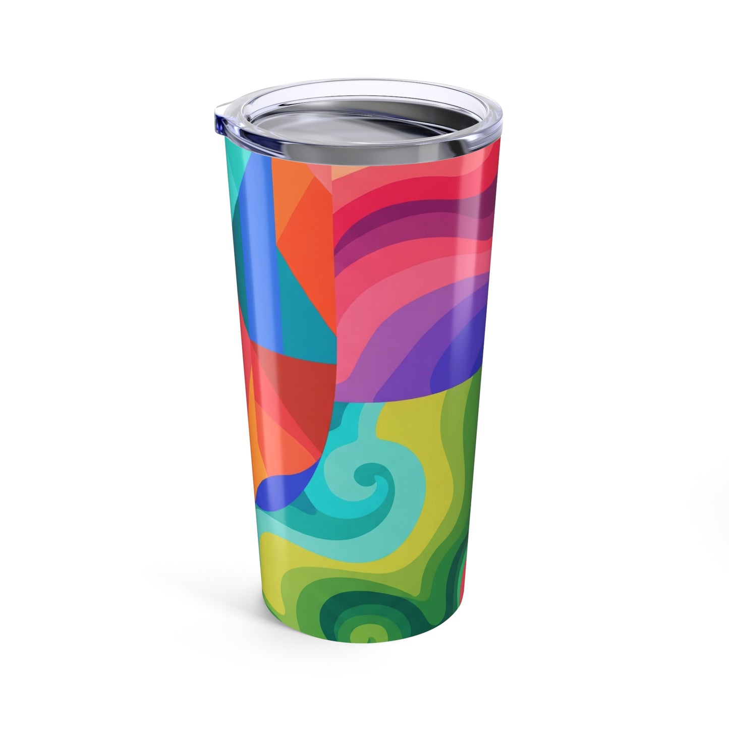 20oz Stainless Steel Printed Tumbler With Double Wall Vacuum Insulation Spill Resistant BPA Free Travel Coffee Cup
