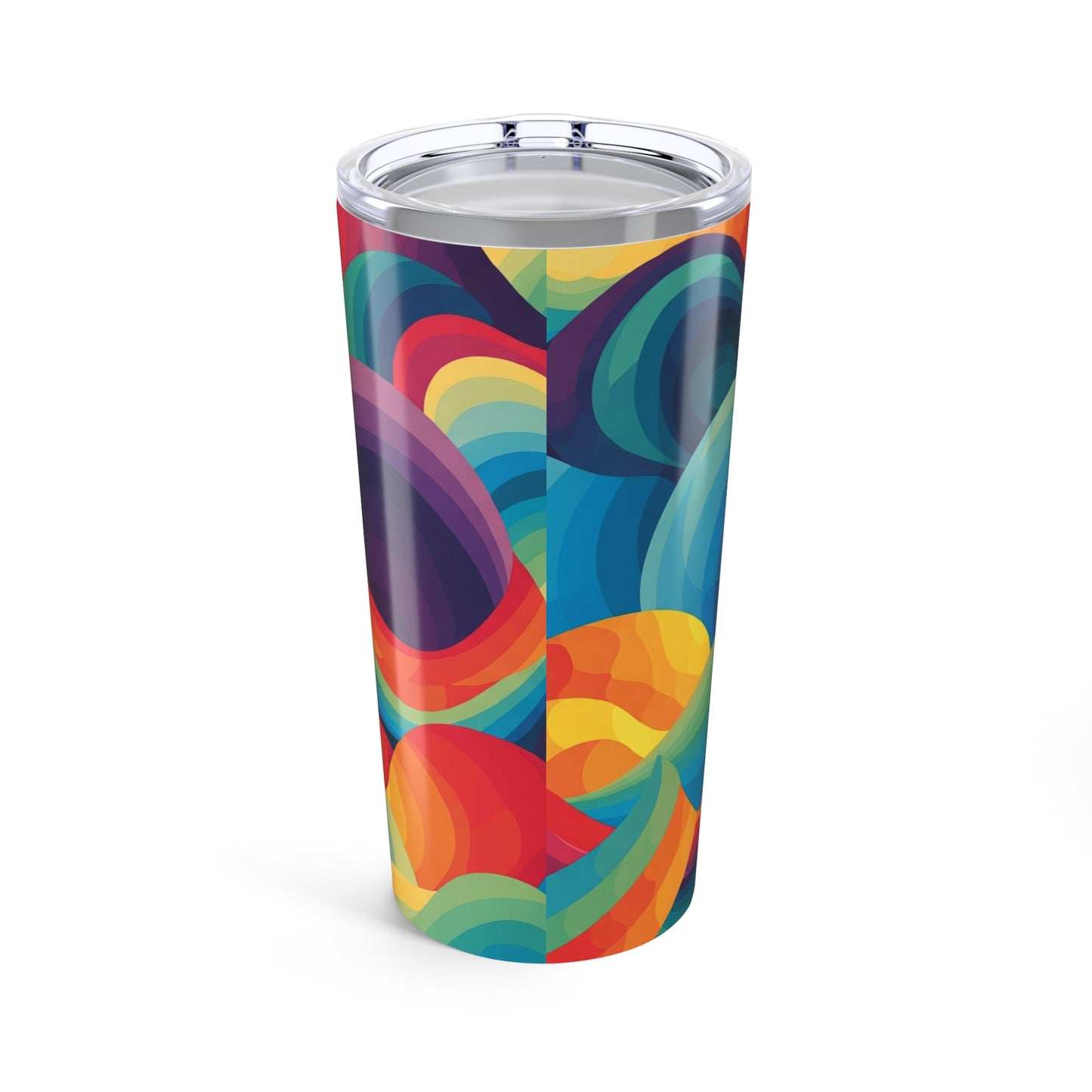 20 Oz Printed Stainless Steel Tumbler With Double Wall Vacuum Insulation And Spill Resistant Lid For Hot Or Cold
