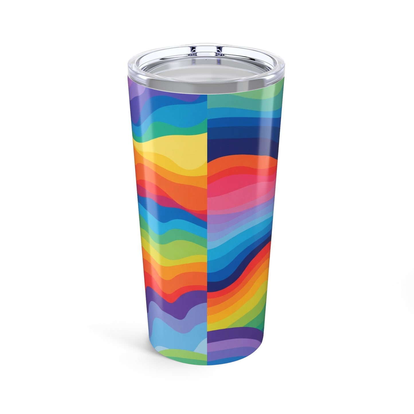20 Oz Metal Travel Mug With Printed Design Vacuum Insulated Spill Resistant Lid BPA Free For Hot Or Cold Beverages