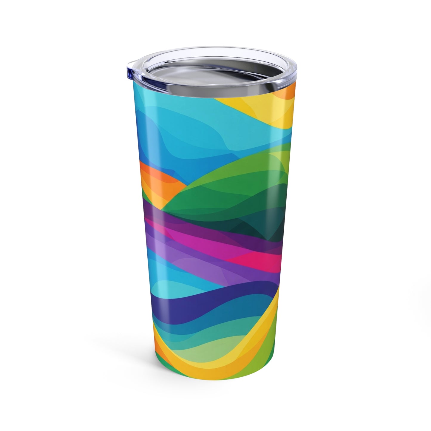 20oz Stainless Steel Tumbler With Printed Design Double Wall Vacuum Insulated Leak Proof BPA Free Hot And Cold