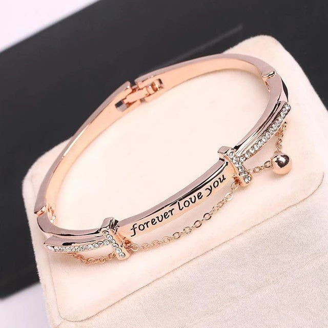 Womens Alloy Bracelet Korean Fashion Electroplated Trendy Wild Jewelry Anniversary Celebrations Trade Fairs Festivals