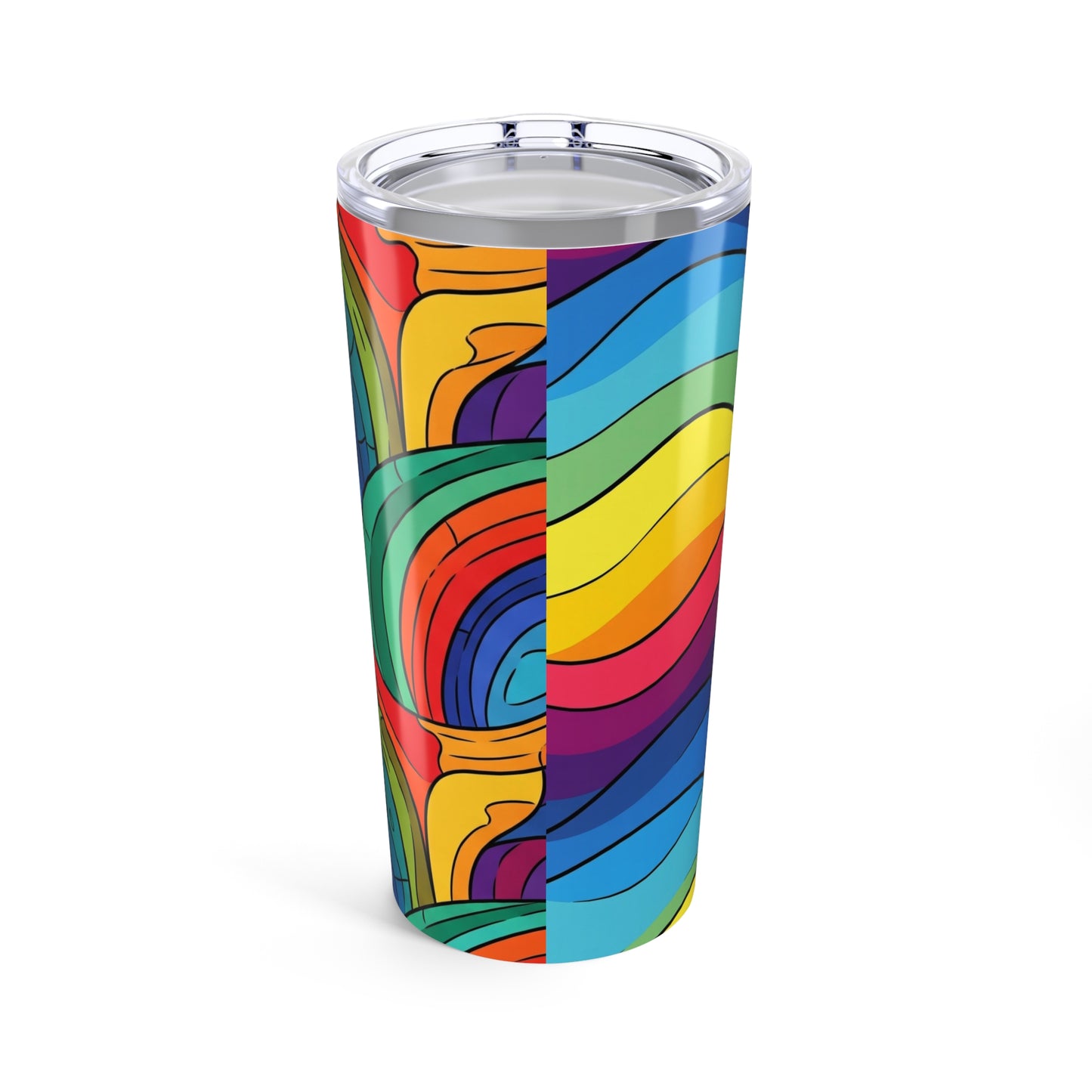 20oz Stainless Steel Travel Mug With Vibrant Printed Design Double Wall Vacuum Insulated Spill Resistant