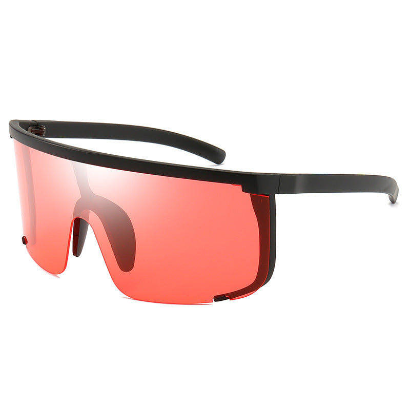 Sports Sunglasses Windproof Large Frame PC Lens Riding Glasses Motorcycle Semi Rimless Eye Protection Colorful