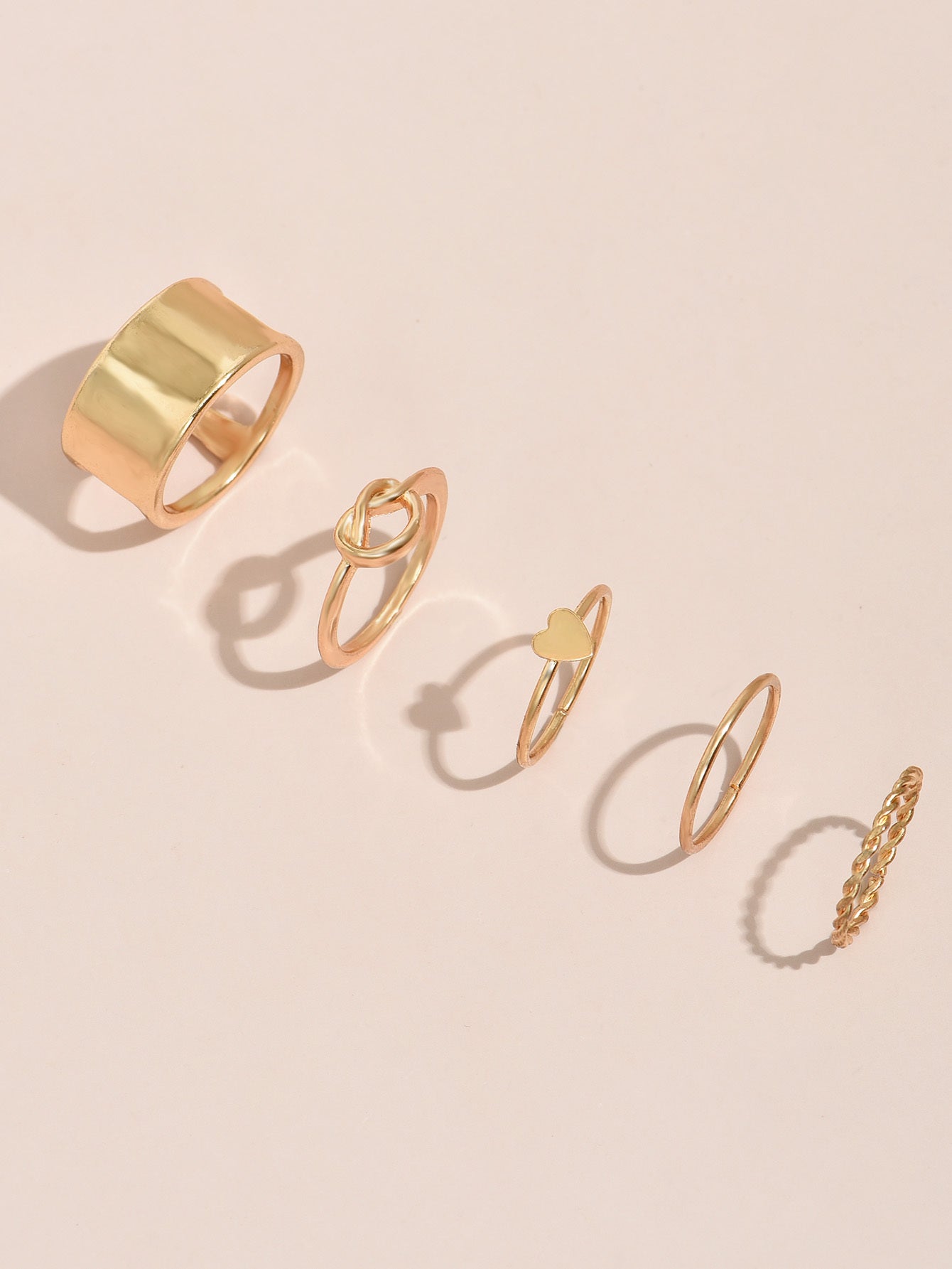 Metal Ring Set For Women Fashion Jewelry Knuckle Rings Trendy Multiple Ring Set Gift For Her Perfect Gift Idea